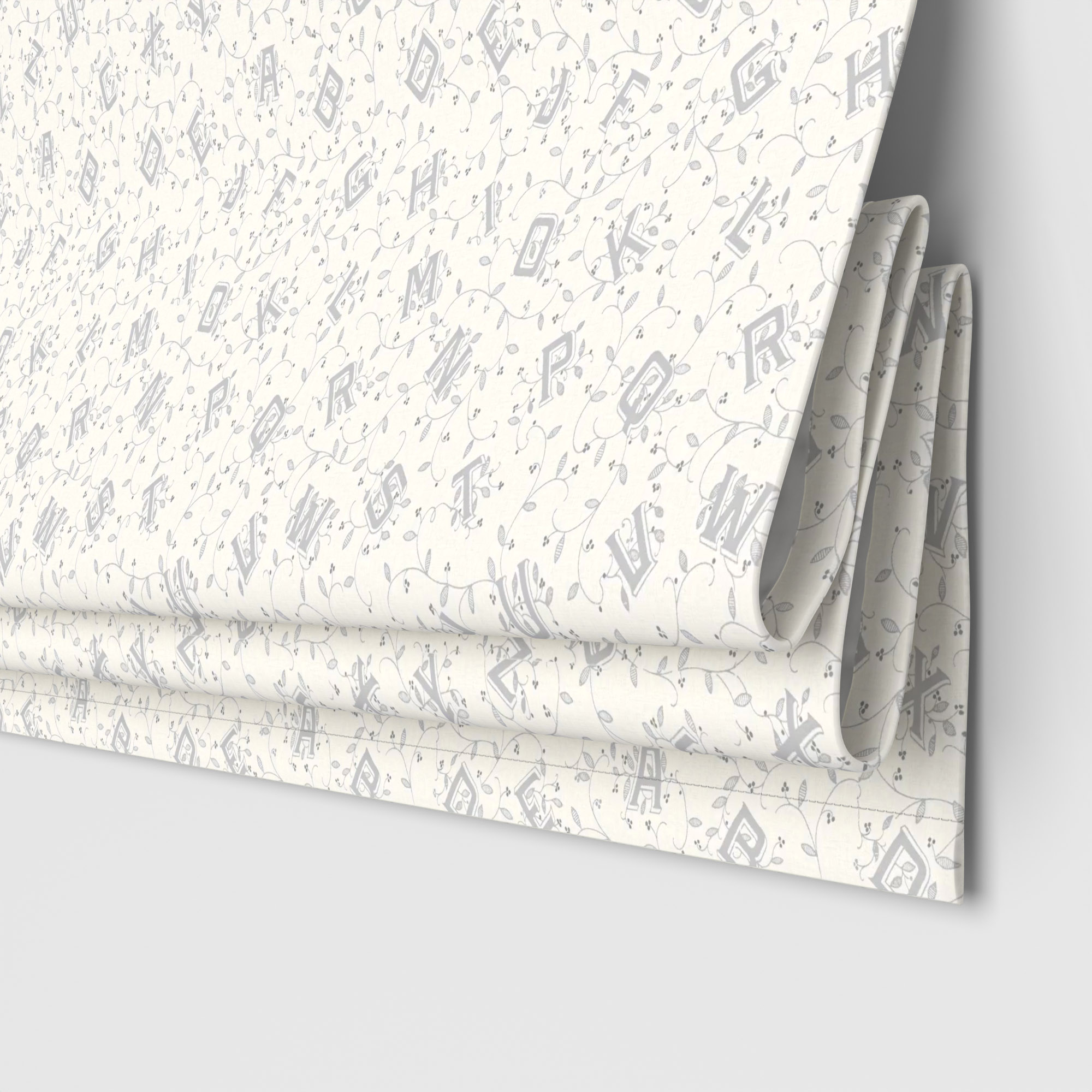 Laura Ashley A'hoy Alphabet Pale Steel Motorised