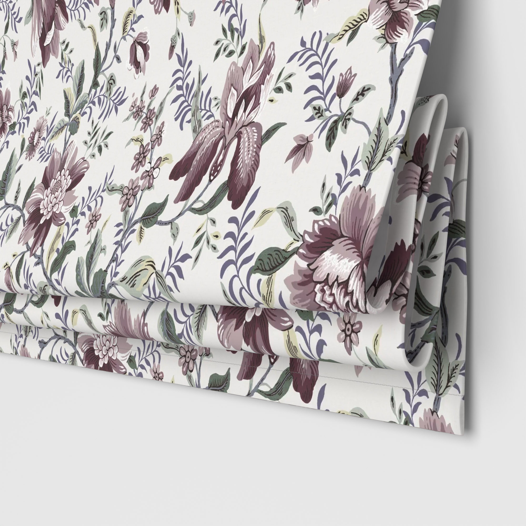 Laura Ashley Editas Garden Blackberry Purple Motorised