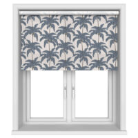 Vintage Palm Indigo Motorised