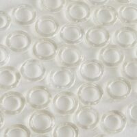 Set of 50 Plastic 30mm Clear Blind Rings