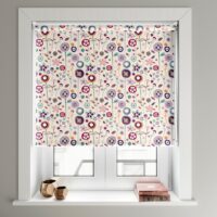 Speciality Pink Garden Roller Blind