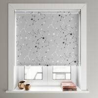 Speciality Grey Stars Roller Blind
