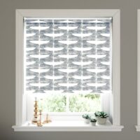 Speciality White Crane Roller Blind