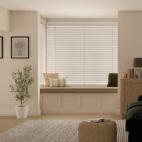 White 63mm Hardwood Venetian Blind