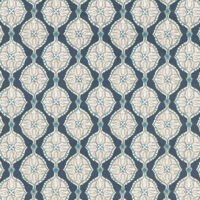 Prestigious Textiles Kemela Printed Fabric Cobalt