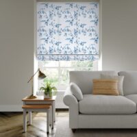 Birds and Roses Made to Measure Roman Blind