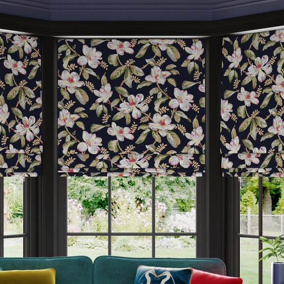 Maximalist Magnolia Made to Measure Roman Blind