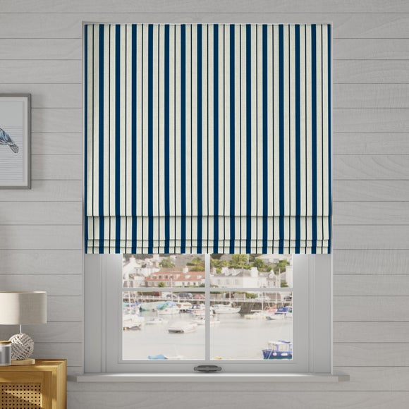 Coastal Seaton Stripe Made to Measure Roman Blind