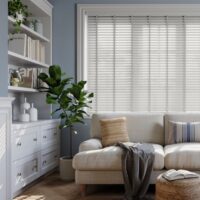 Made To Measure 50mm Slats Grey Taped Venetian Blind
