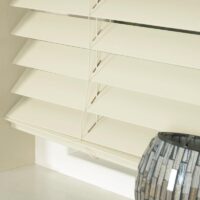 50mm Basswood Wooden Venetian Made To Measure Blind Oyster