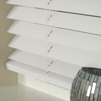 50mm Basswood Wooden Venetian Made To Measure Blind White