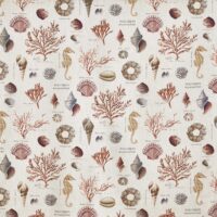 Prestigious Textiles St Helier Printed Fabric Coral