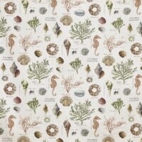 Prestigious Textiles St Helier Printed Fabric Sea Weed