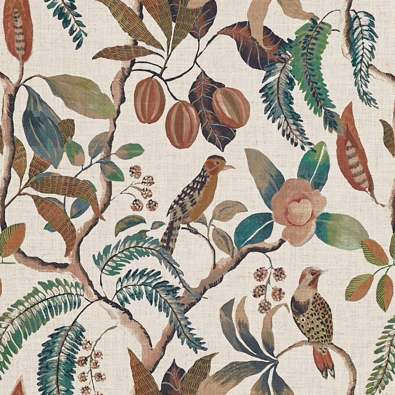 Prestigious Textiles Banyu Printed Fabric Copper