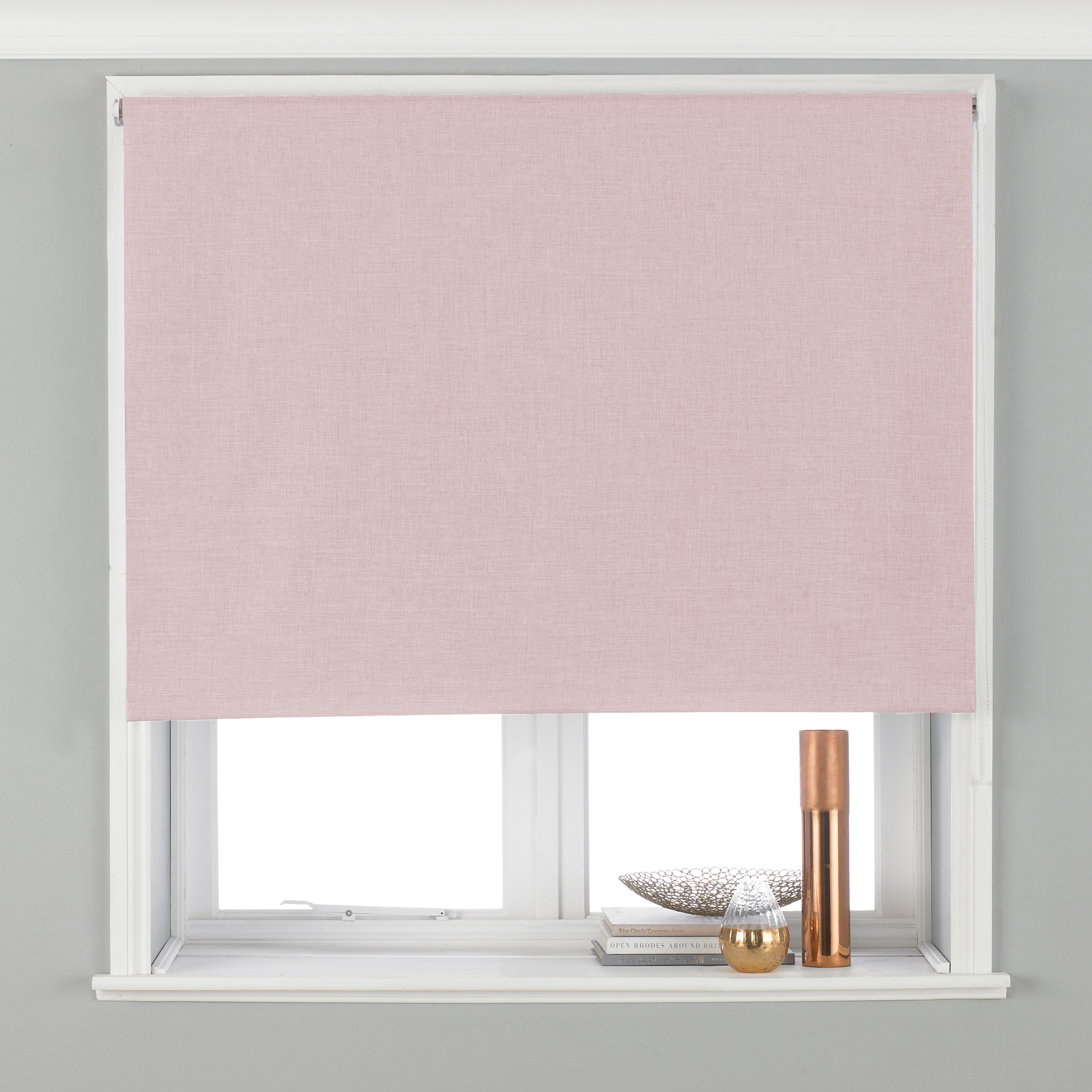 Riva Home Twilight Blackout Roller Blind - Blush - Size 61 cm x 162 cm