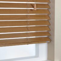 50mm Elementi Wooden Venetian Made To Measure Blind Honey