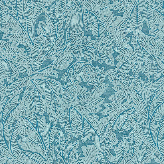 William Morris Acanthus Weave Fabric Denim