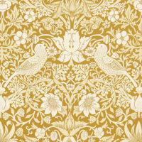 William Morris Strawberry Thief Jacquard Fabric Chartreuse