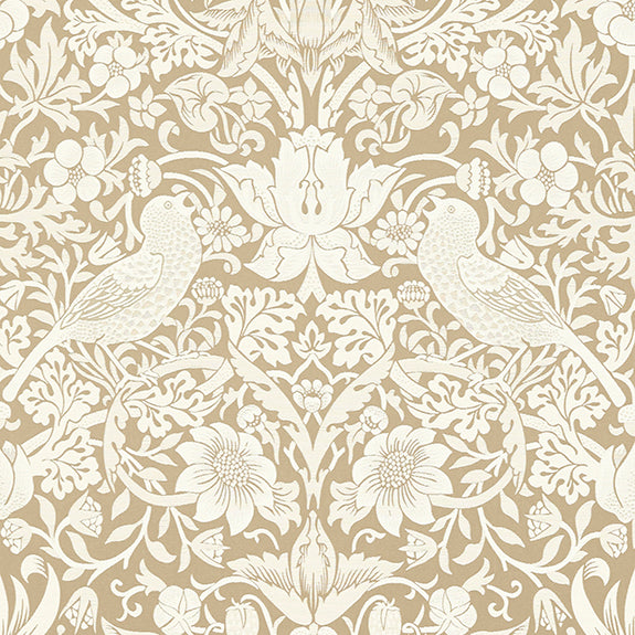 William Morris Strawberry Thief Jacquard Fabric Linen