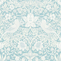 William Morris Strawberry Thief Jacquard Fabric Mineral