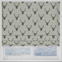 Stags Made to Measure Roman Blind Charcoal