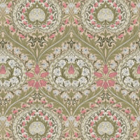 William Morris Eden Digitally Printed Fabric Rose