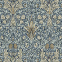 William Morris Snakeshead Digitally Printed Fabric Denim