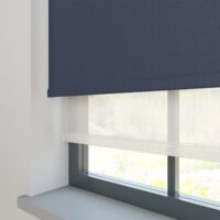 Amor Royal Blue with Haze Pure Double Roller Blind