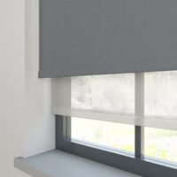 Amor Shark Grey with Haze Soft Grey Double Roller Blind