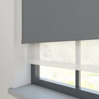 Amor Shark Grey with Haze Pure Double Roller Blind