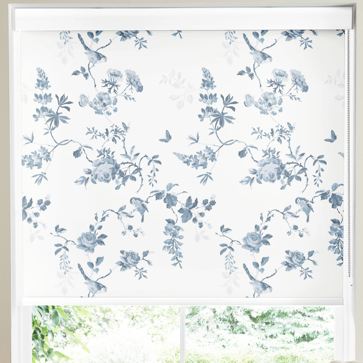 Cath Kidston Birds And Roses Made to Measure Roller Blind Blue