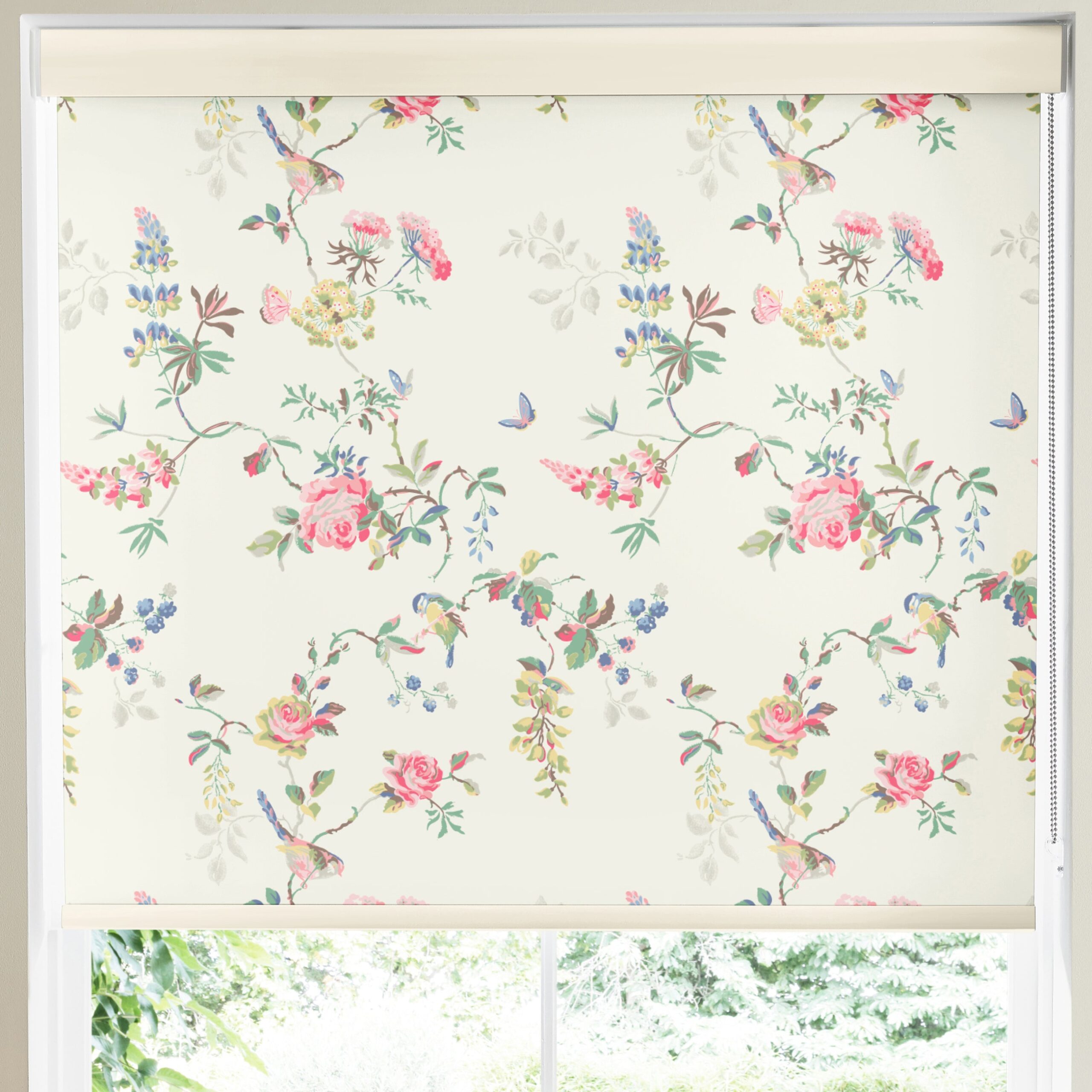 Cath Kidston Birds And Roses Made to Measure Blackout Roller Blind Multi