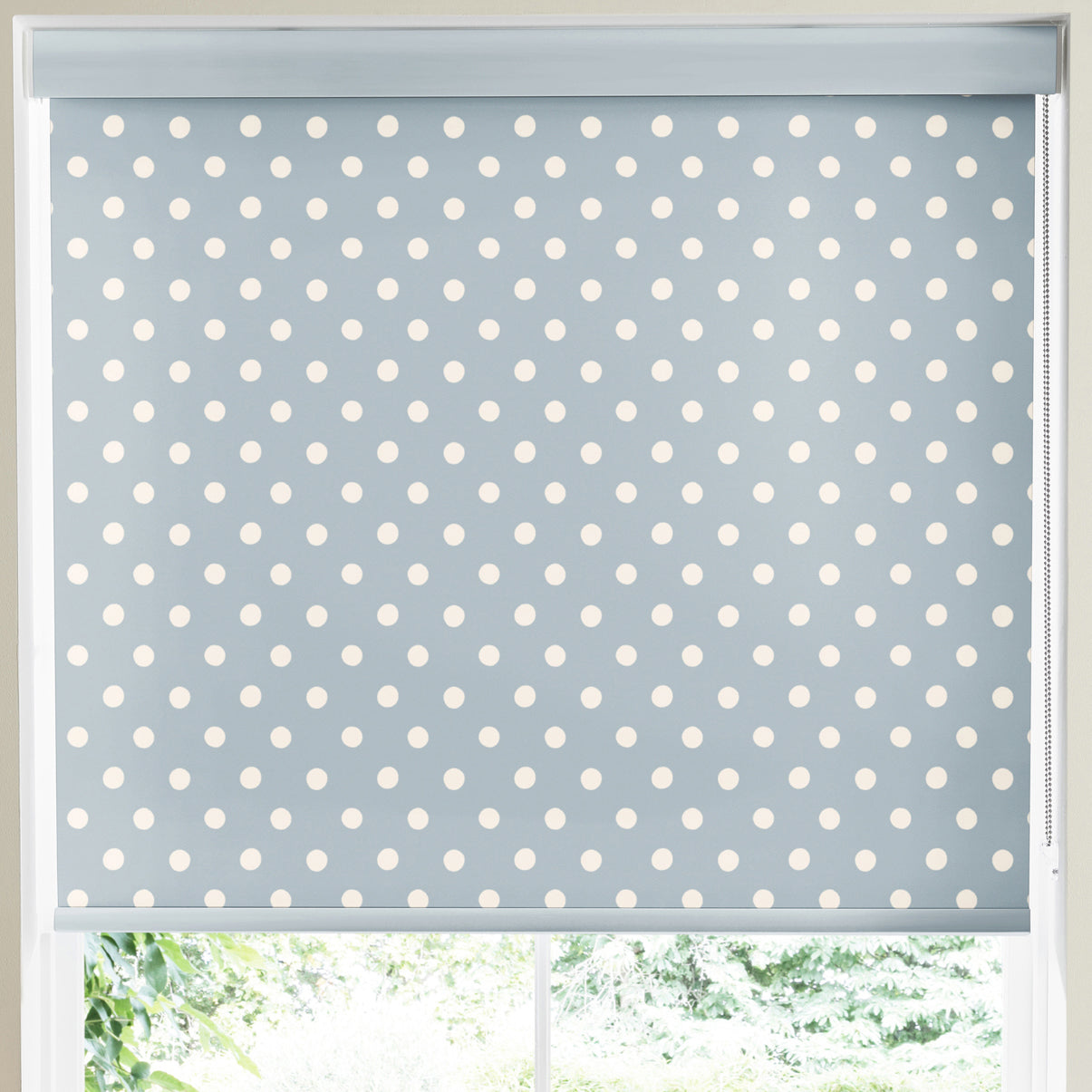 Cath Kidston Button Spot Made to Measure Blackout Roller Blind Blue