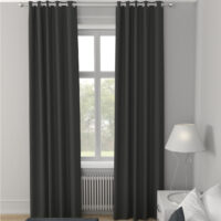 Clarence Velvet Made to Measure Curtain Graphite