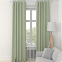 Clarence Velvet Made to Measure Curtain Sage