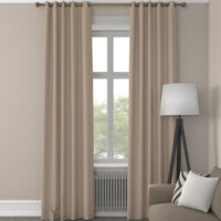 Clarence Velvet Made to Measure Curtain Taupe
