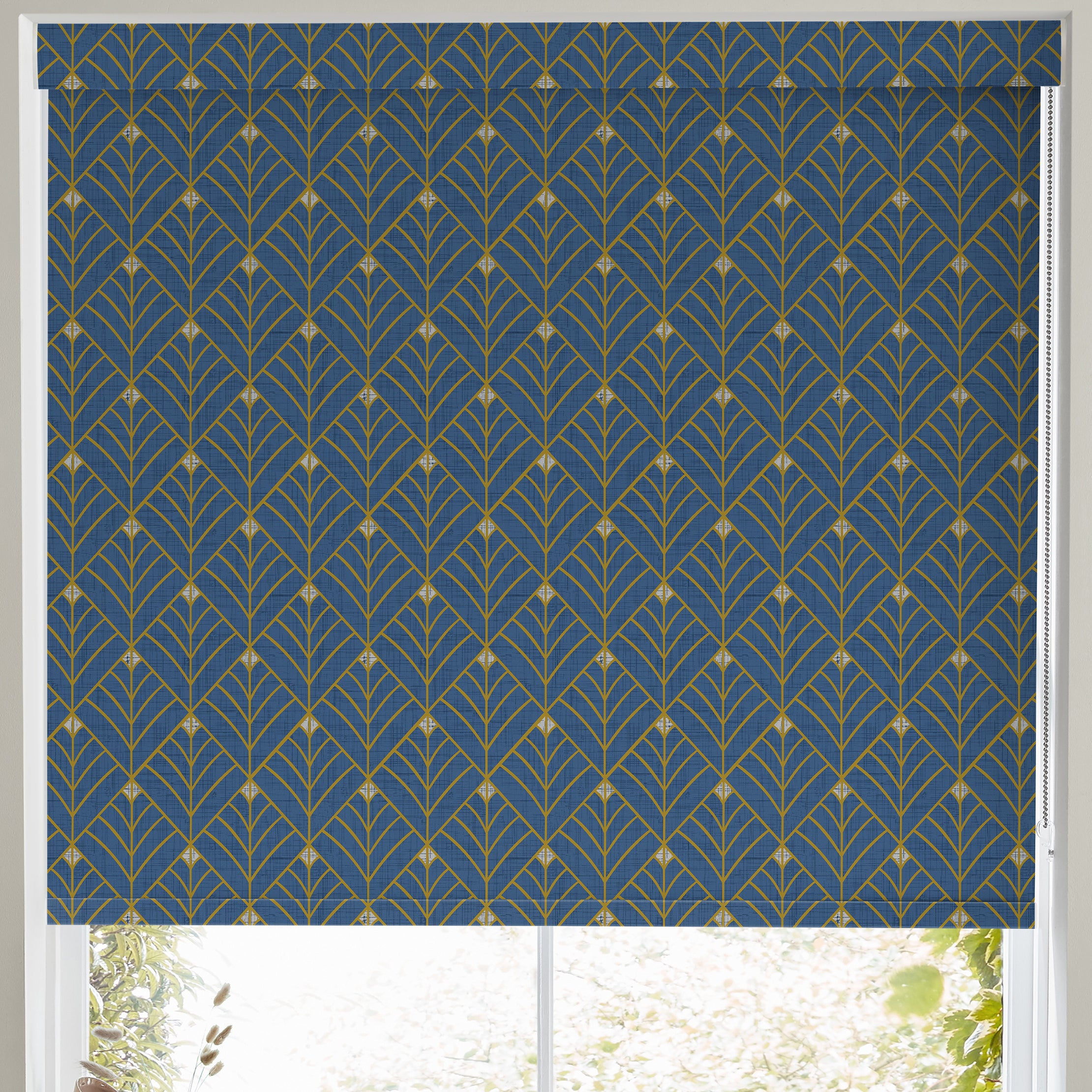 Solitaire Made to Measure Blackout Roller Blind Navy
