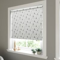 Woodland Wander in White Roller Blind