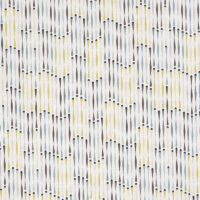 Clarke & Clarke Cassandra Fabric Charcoal / Chartreuse