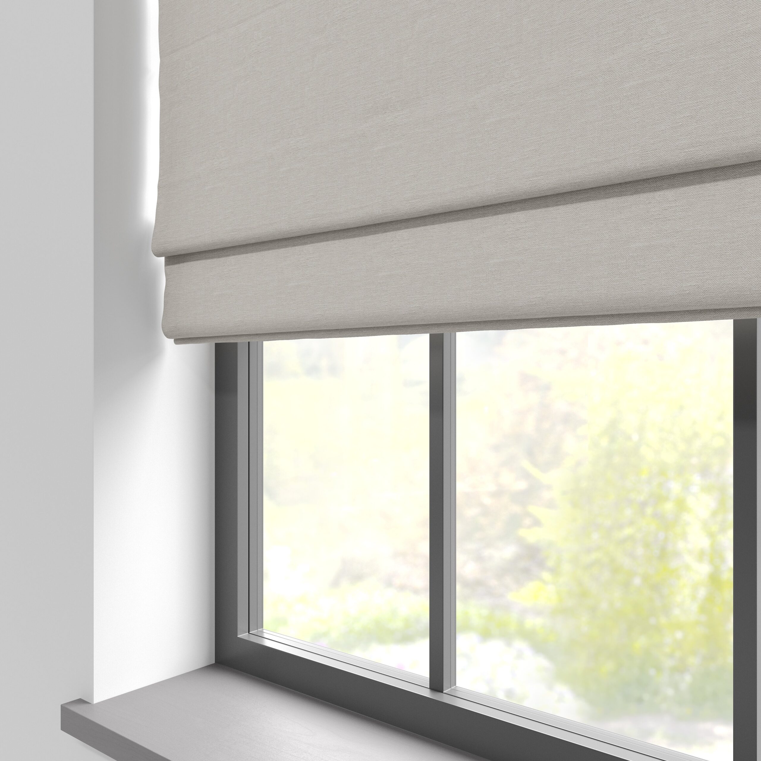 Weave Light Grey Roman Blind