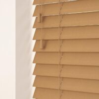 50mm Primary Wood Wooden Venetian Made To Measure Blind Medium Oak