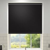 Primary Made to Measure Blackout Roller Blind Black Noir