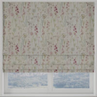 Wild Flower Made to Measure Roman Blind Heather