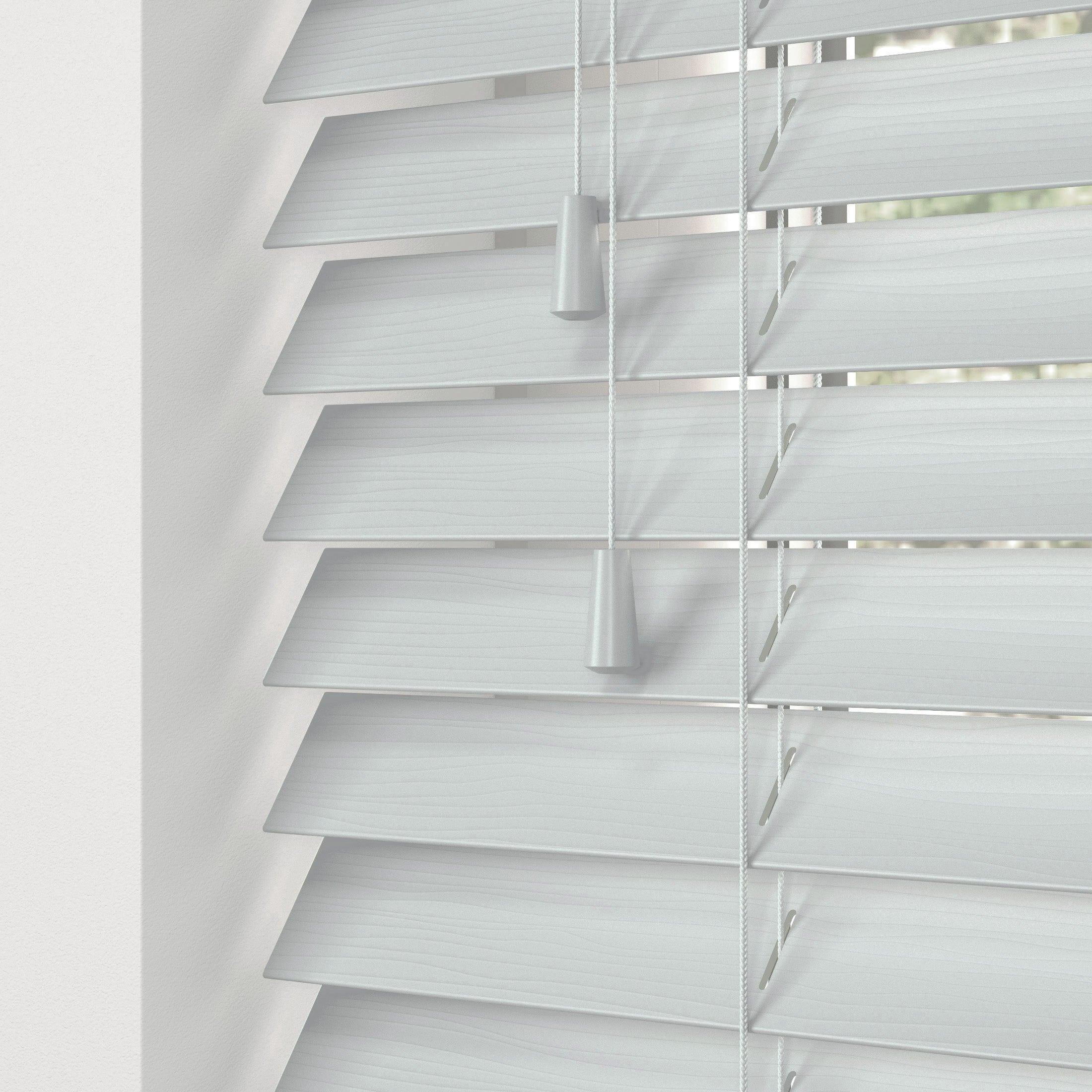 50mm Elementi Fauxwood Made To Measure Venetian Blind Realm Fine Grain