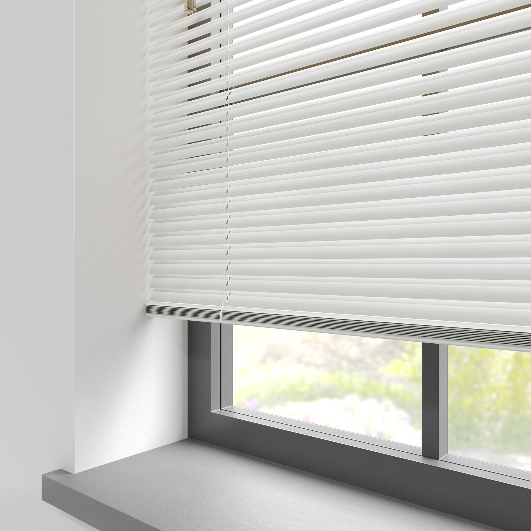 Bright White Aluminium Venetian Blind